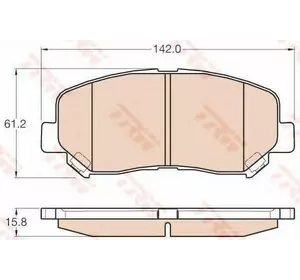 Колодки дискового тормоза TRW GDB3562 на MAZDA CX-5 (KE, GH) Колодки дискового тормоза TRW GDB3562 на MAZDA CX-5 (KE, GH)