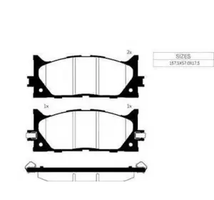 Колодки дискового тормоза = sangsin sp2080 MANDO MPT17 на TOYOTA CAMRY седан (AVV5_, XV5_) Колодки дискового тормоза = sangsin sp2080 MANDO MPT17 на TOYOTA CAMRY седан (AVV5_, XV5_)