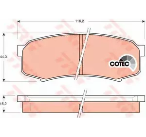 Колодки дискового тормоза TRW GDB1182 на TOYOTA LAND CRUISER PRADO (KDJ15_, GRJ15_) Колодки дискового тормоза TRW GDB1182 на TOYOTA LAND CRUISER PRADO (KDJ15_, GRJ15_)