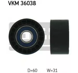 L2РОЛИК SKF VKM36038 на OPEL VIVARO c бортовой платформой/ходовая часть (E7)