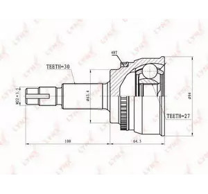 Шрус полуоси H.D.K. TO060A48 на TOYOTA CAMRY седан (MCV3_, ACV3_, _XV3_) Шрус полуоси H.D.K. TO060A48 на TOYOTA CAMRY седан (MCV3_, ACV3_, _XV3_)