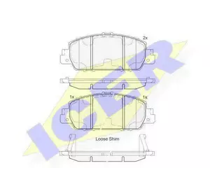 Колодки дискового тормоза HONDA 45022T2GA01 на HONDA ACCORD IX седан Колодки дискового тормоза HONDA 45022T2GA01 на HONDA ACCORD IX седан