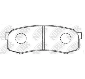 Колодки дискового тормоза NIBK PN1243 на TOYOTA LAND CRUISER PRADO (KDJ15_, GRJ15_) Колодки дискового тормоза NIBK PN1243 на TOYOTA LAND CRUISER PRADO (KDJ15_, GRJ15_)
