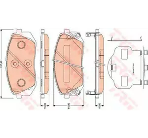 Колодки дискового тормоза TRW GDB3461 на KIA SPORTAGE (JE_, KM_) Колодки дискового тормоза TRW GDB3461 на KIA SPORTAGE (JE_, KM_)