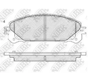 Колодки дискового тормоза NIBK PN1845 на LEXUS RX (GYL1_, GGL15, AGL10) Колодки дискового тормоза NIBK PN1845 на LEXUS RX (GYL1_, GGL15, AGL10)