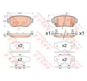 Колодки дискового тормоза TRW GDB3617 на NISSAN QASHQAI (J11, J11_) Колодки дискового тормоза TRW GDB3617 на NISSAN QASHQAI (J11, J11_)