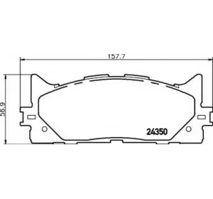 Колодки дискового тормоза TOYOTA 0446533450 на TOYOTA (GAC) CAMRY Колодки дискового тормоза TOYOTA 0446533450 на TOYOTA (GAC) CAMRY