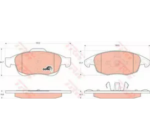 Колодки дискового тормоза TRW GDB1690 на CITROËN C4 II (B7) Колодки дискового тормоза TRW GDB1690 на CITROËN C4 II (B7)