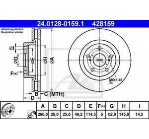 Диск тормозной ATE 24012801591 на TOYOTA RAV 4 III (ACA3_, ACE_, ALA3_, GSA3_, ZSA3_) Диск тормозной ATE 24012801591 на TOYOTA RAV 4 III (ACA3_, ACE_, ALA3_, GSA3_, ZSA3_)