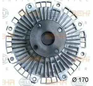 Вискомуфта радиатора охлаждения HYUNDAI 252374A100 на KIA SORENTO I (JC) Вискомуфта радиатора охлаждения HYUNDAI 252374A100 на KIA SORENTO I (JC)