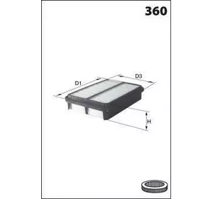 Фильтр воздушный INTERPARTS IPAH052 на KIA SORENTO II (XM) Фильтр воздушный INTERPARTS IPAH052 на KIA SORENTO II (XM)