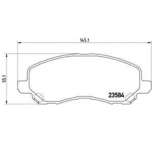 Колодки дискового тормоза BREMBO P54030 на MITSUBISHI OUTLANDER SPORT (GA_W_) Колодки дискового тормоза BREMBO P54030 на MITSUBISHI OUTLANDER SPORT (GA_W_)