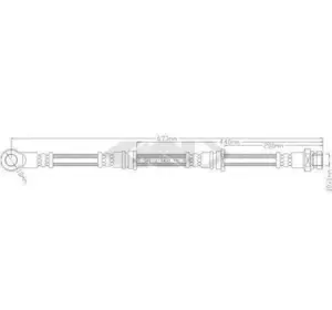 Шланг тормозной MITSUBISHI 4650A702 на MITSUBISHI SHOGUN III Вездеход открытый (V6_W, V7_W) Шланг тормозной MITSUBISHI 4650A702 на MITSUBISHI SHOGUN III Вездеход открытый (V6_W, V7_W)