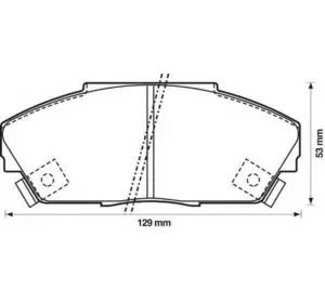 Колодки дискового тормоза LUCAS GDB733 на HONDA ACCORD Mk III (CA) Колодки дискового тормоза LUCAS GDB733 на HONDA ACCORD Mk III (CA)