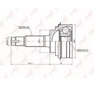 Шрус полуоси H.D.K. TO010 на TOYOTA COROLLA Liftback (_E9_) Шрус полуоси H.D.K. TO010 на TOYOTA COROLLA Liftback (_E9_)