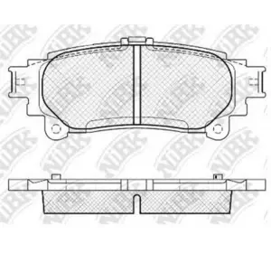 Колодки дискового тормоза NIBK PN1846 на LEXUS RX (GYL1_, GGL15, AGL10) Колодки дискового тормоза NIBK PN1846 на LEXUS RX (GYL1_, GGL15, AGL10)