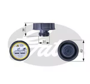 Крышка расширительного бачка системы охлаждения GATES RC240 на FORD C-MAX II (DXA/CB7, DXA/CEU) Крышка расширительного бачка системы охлаждения GATES RC240 на FORD C-MAX II (DXA/CB7, DXA/CEU)