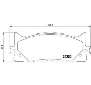 Колодки дискового тормоза BREMBO P83117 на TOYOTA CAMRY седан (AVV5_, XV5_) Колодки дискового тормоза BREMBO P83117 на TOYOTA CAMRY седан (AVV5_, XV5_)