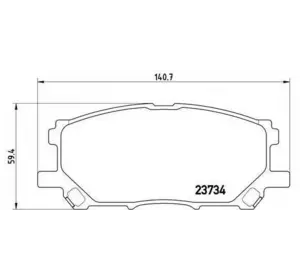 Колодки дискового тормоза BREMBO P83067 на TOYOTA HARRIER (MCU3_, MHU3_, ACU3_, GSU3_) Колодки дискового тормоза BREMBO P83067 на TOYOTA HARRIER (MCU3_, MHU3_, ACU3_, GSU3_)