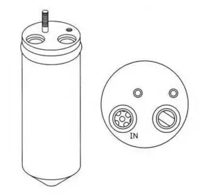 Осушитель радиатора кондиционера NRF 33148 на DAEWOO LANOS / SENS (KLAT) Осушитель радиатора кондиционера NRF 33148 на DAEWOO LANOS / SENS (KLAT)