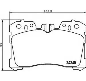 Колодки дискового тормоза LEXUS 0446550260 на LEXUS LS седан (UVF4_, USF4_) Колодки дискового тормоза LEXUS 0446550260 на LEXUS LS седан (UVF4_, USF4_)