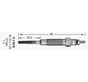 E2СВЕЧА НАКАЛА NGK Y118R на TOYOTA STARLET (_P7_) E2СВЕЧА НАКАЛА NGK Y118R на TOYOTA STARLET (_P7_)